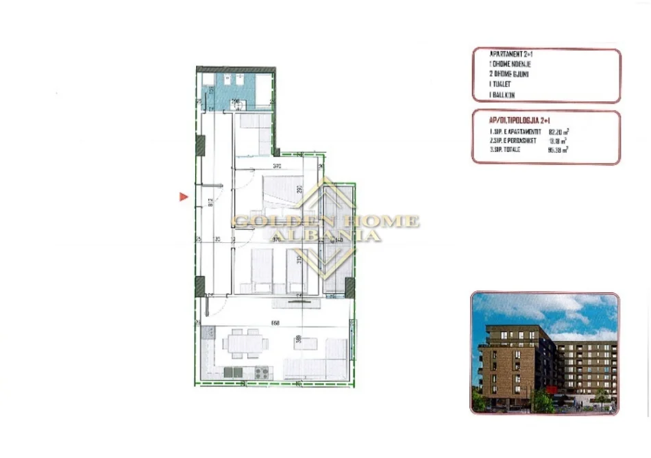 Tirane, shitet apartament , 97 m² (Paskuqan)