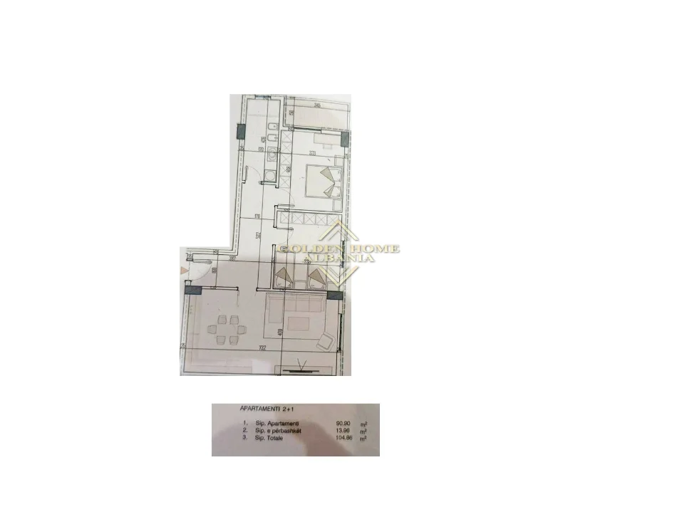 Tirane, shitet apartament , 86 m² (Paskuqan)