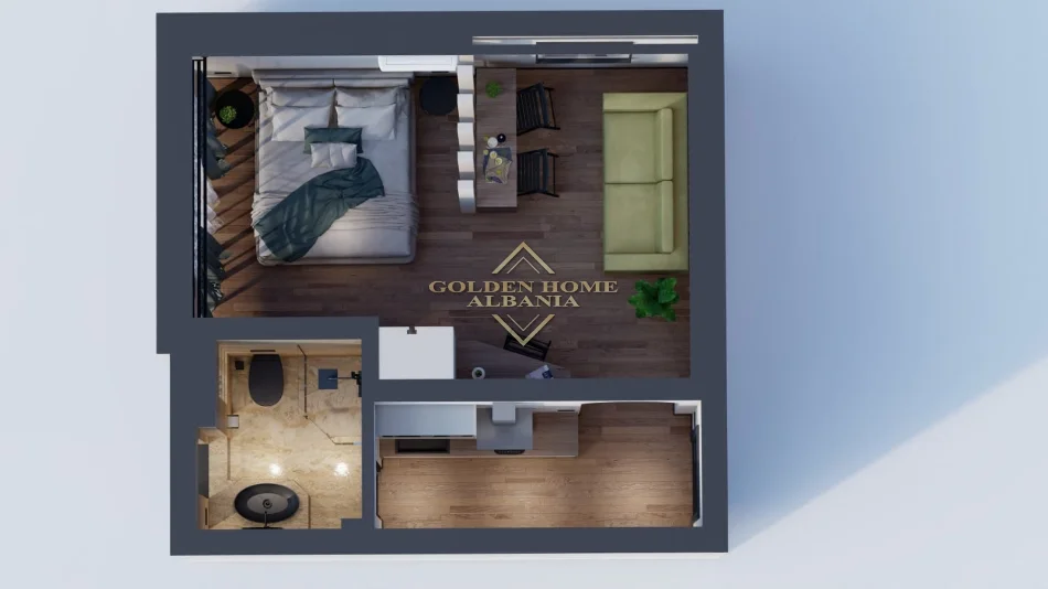 Tirane, shitet 1+1 , 30 m² 110.000 € (bllok)