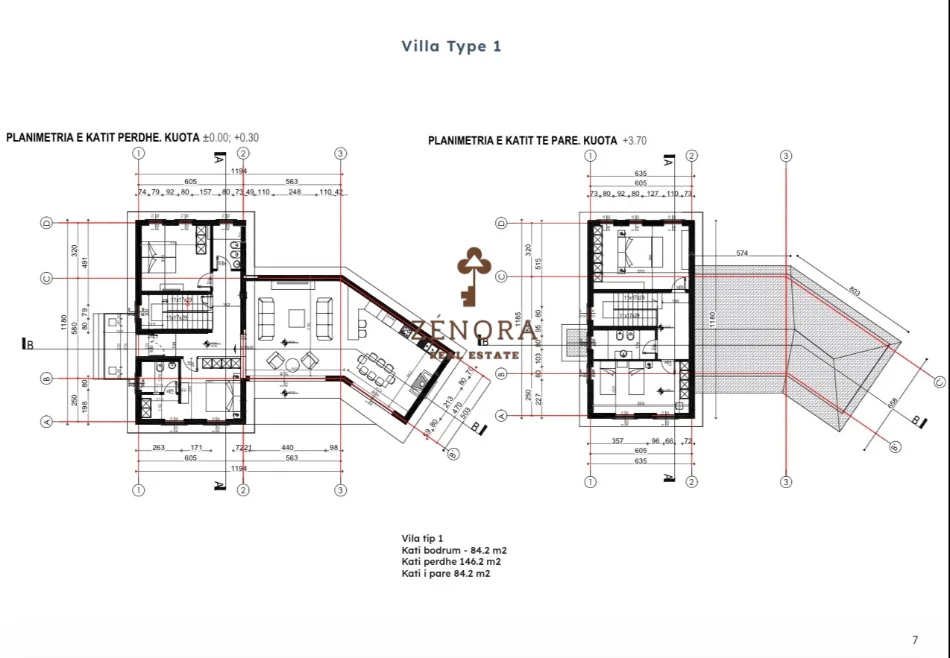 Tirane, shitet Vile Vile 2 Katshe , 314 m² 750.000 € (Petrele)