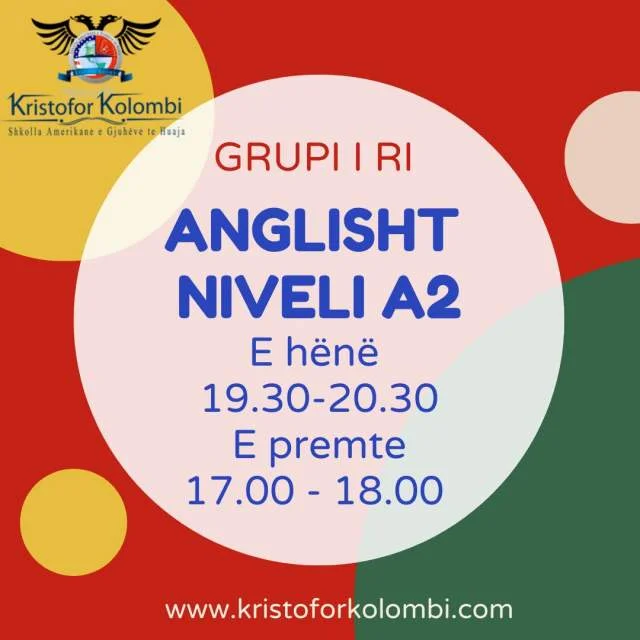 Tirane, ofrojme kurse gjuhe Anglisht Niveli A2