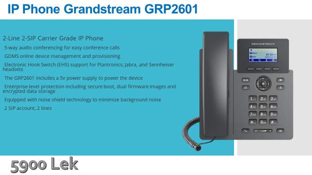 Tirane, shes Telefon Fiks Grandstream GRP2601 5.900 Leke
