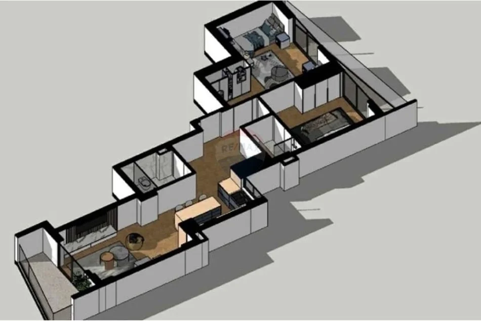 Sarande, shitet apartament 2+1+Ballkon Kati 4, 103 m² 160.000 € (Sarande)