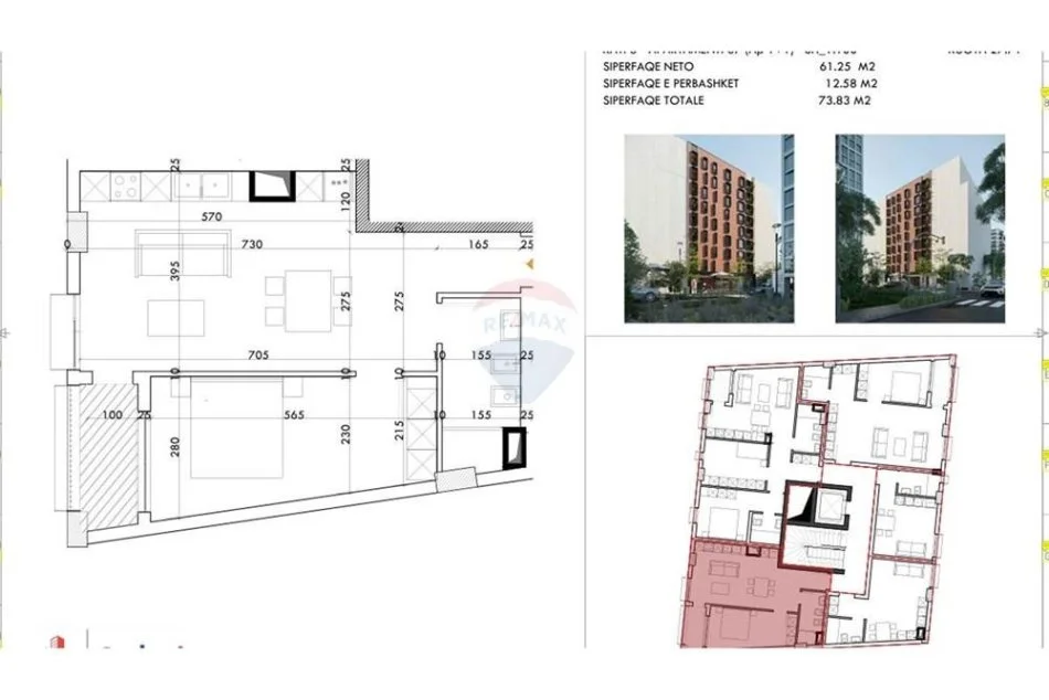 Tirane, shitet 1+1 Kati 2, 74 m² 118.128 € (PER SHITJE APARTAMENT TE RRUGA 5 MAJ!)