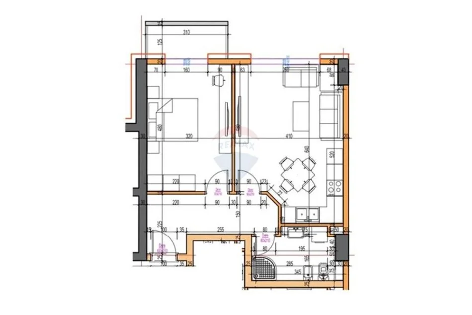 Tirane, shes apartament 1+1 Kati 2, 70 m² 104.000 € (astir)