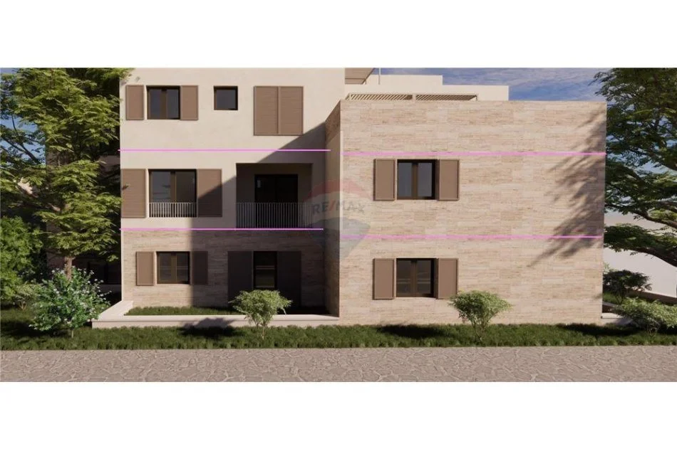 Dhermi - Palase, shitet apartament 2+1+Ballkon Kati 2, 94 m² 261.912 € (Palase)