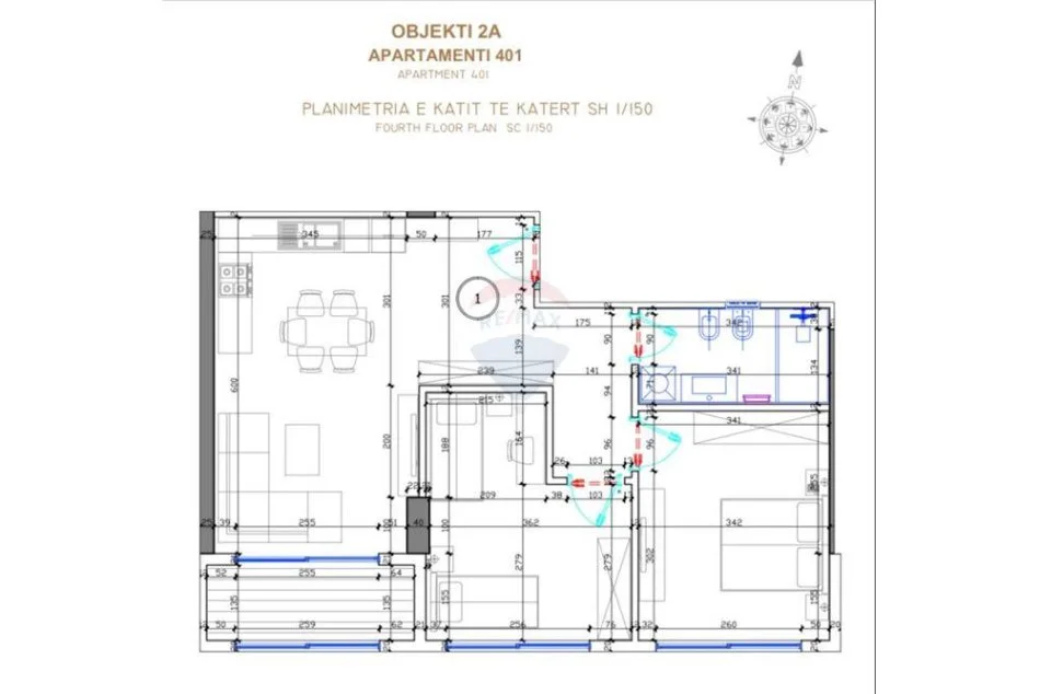 Durres, shitet apartament 2+1 Kati 4, 125.736 € (APARTAMENT NE SHITJE TEK LIBURNA RESIDENCE, GOLEM)