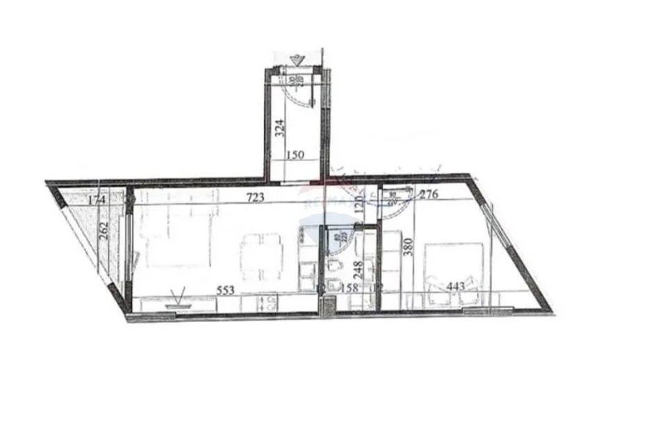 Tirane, shitet apartament 1+1 , 118.000 € (Zogu i Zi)