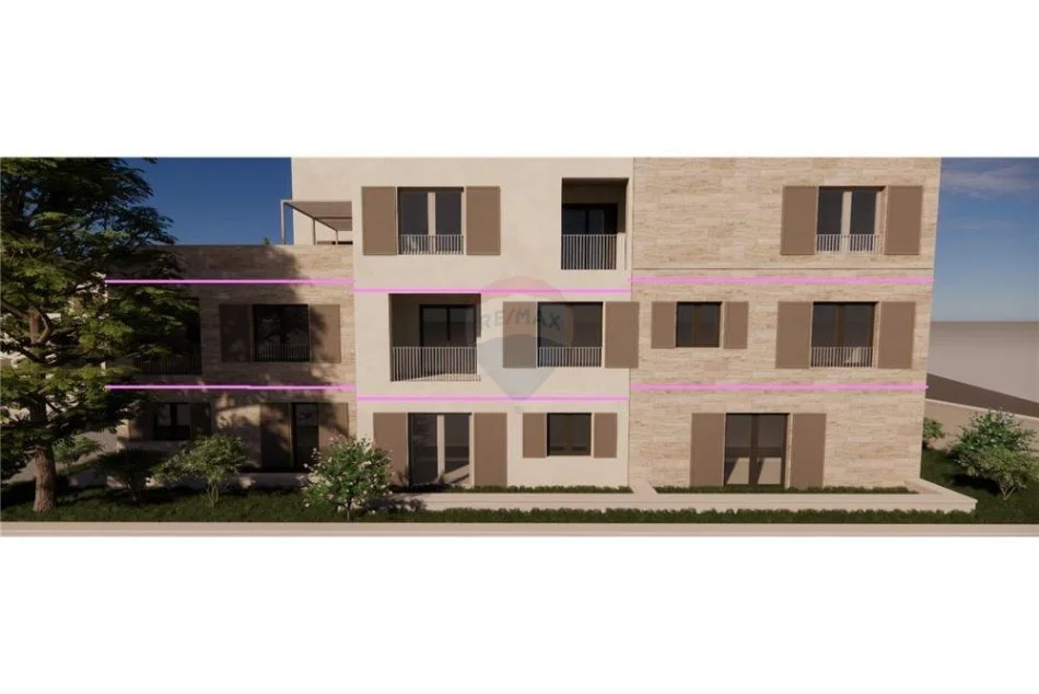 Dhermi - Palase, shitet apartament 2+1+Ballkon Kati 2, 94 m² 261.912 € (Palase)