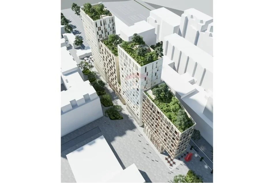 Tirane, shes apartament 1+1+Ballkon Kati 9, 61 m² (Zogu i zi,Pas Ring SOHO TOWERS)