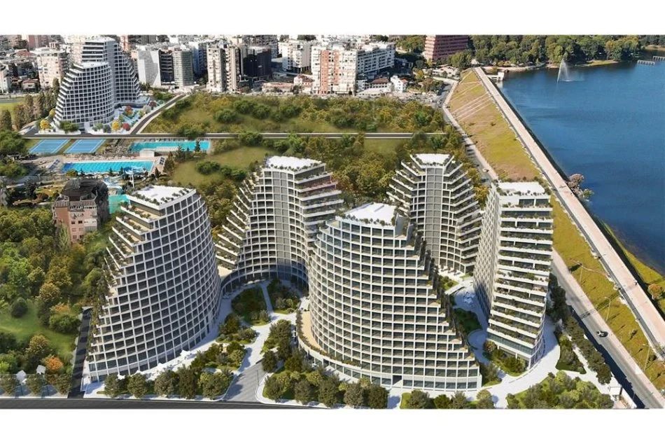 Tirane, jepet me qera apartament 2+1 Kati 7, 130 m² 1.300 € (Liqeni Artificial, LAKE VIEW)