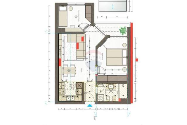 Tirane, jepet me qera apartament 2+1+BLK Kati 2, 78 m² 600 Euro (Liqeni i thate)
