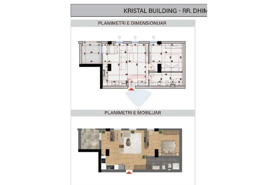 Tirane, shitet apartament 1+1 , 77 m² 221.850 € (Kristal 2)