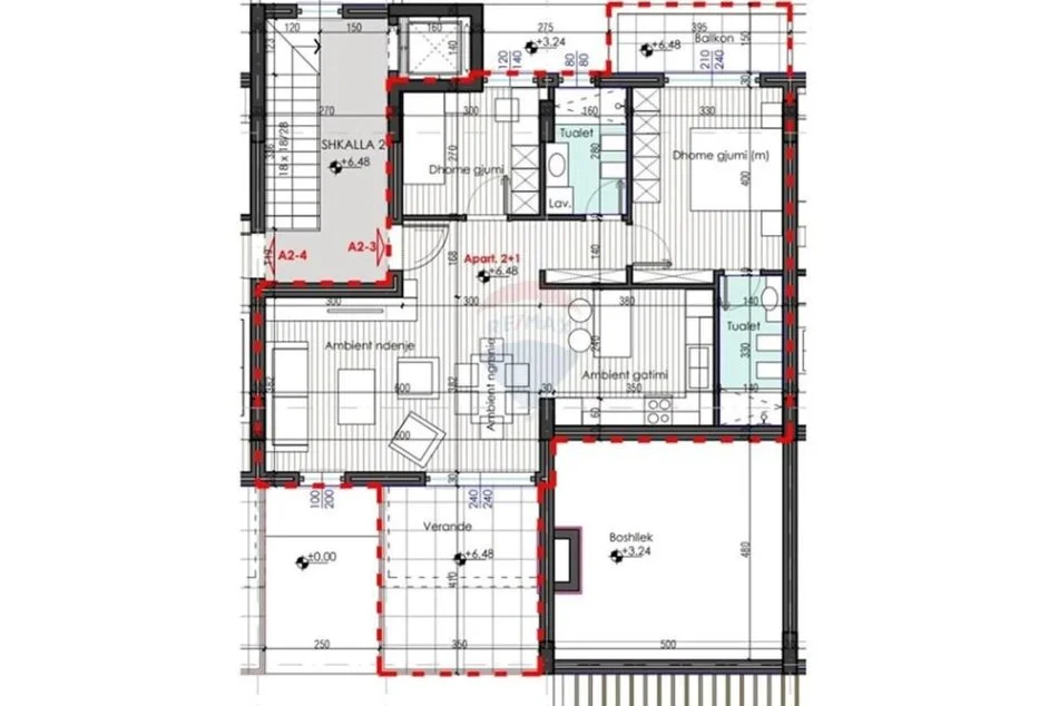 Tirane, shitet apartament 2+1 , 118 m² 166.130 € (Farke)