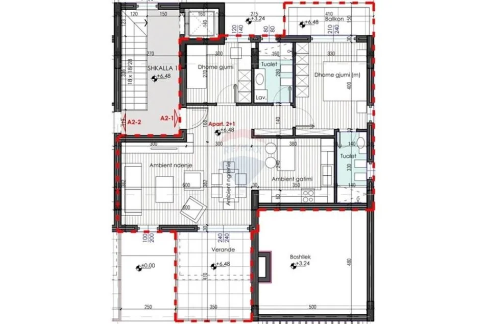 Tirane, shitet Vile 2+1 , 120 m² 168.530 € (Farke)
