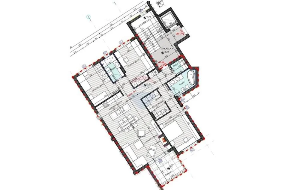 Tirane, shitet apartament 3+1 , 170 m² 255.150 € (Farke)