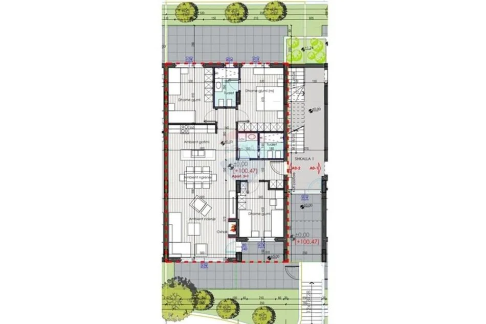 Tirane, shitet apartament 3+1 Kati 0, 239 m² 238.000 € (Farke)