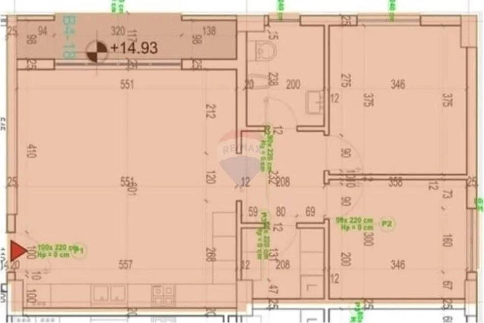 Tirane, shitet apartament 2+1 Kati 4, 100 m² 160.272 € (Rruga Xhanfize Kkeko)