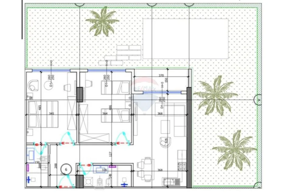 Golem, shitet apartament 2+1 Kati 0, 111 m² 144.924 € (Liburna Residence)