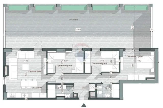 Tirane, shitet apartament 3+1+BLK Kati 1, 131 m² 139,748 Euro (Autostrada Tirane-Durres)