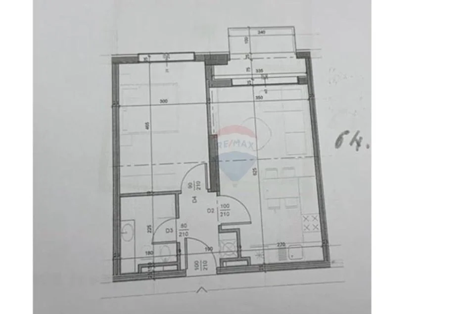 Tirane, shitet apartament 1+1 , 64 m² 83.500 € (Ish Fusha e Aviacionit)