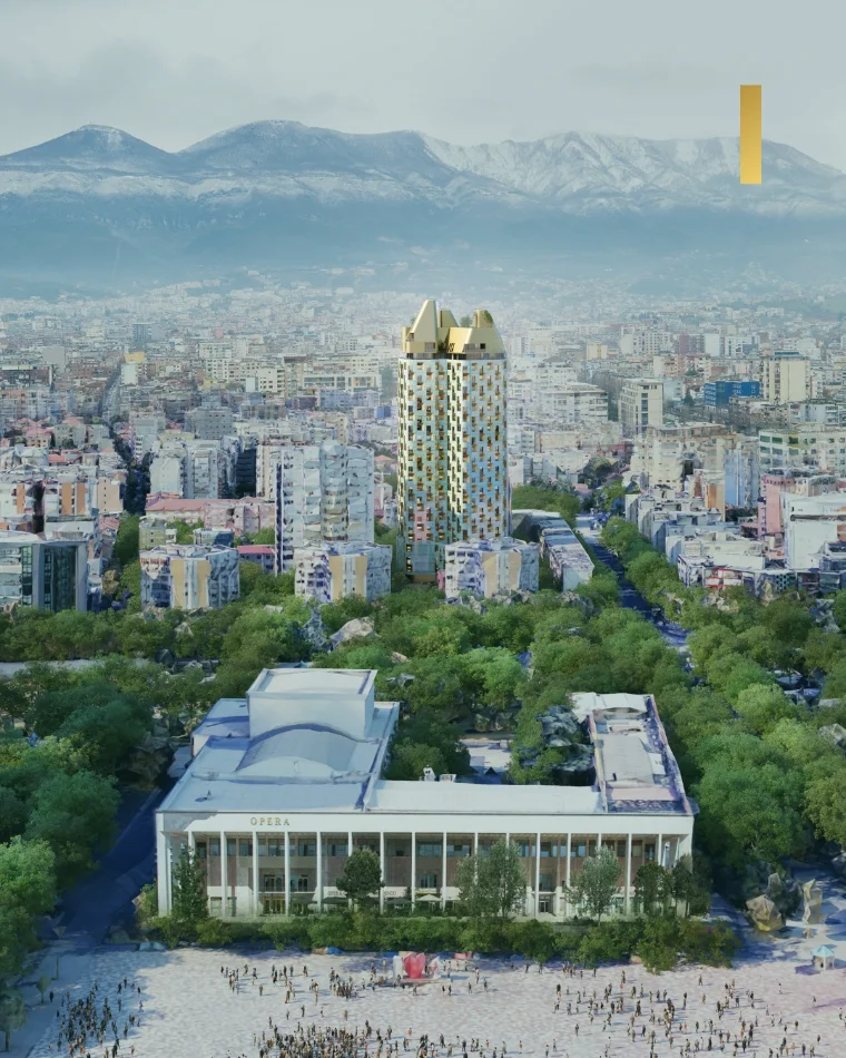 Tirane, shitet apartament 1+1+Ballkon Kati 11, 76 m² 230.000 € (Bazaar Gate)