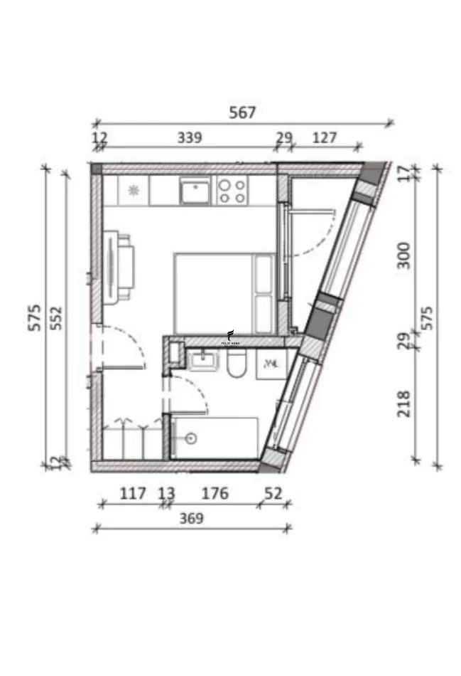 Tirane, shitet garsonier Kati 6, 31 m² 63.000 € (ALI DEMI)