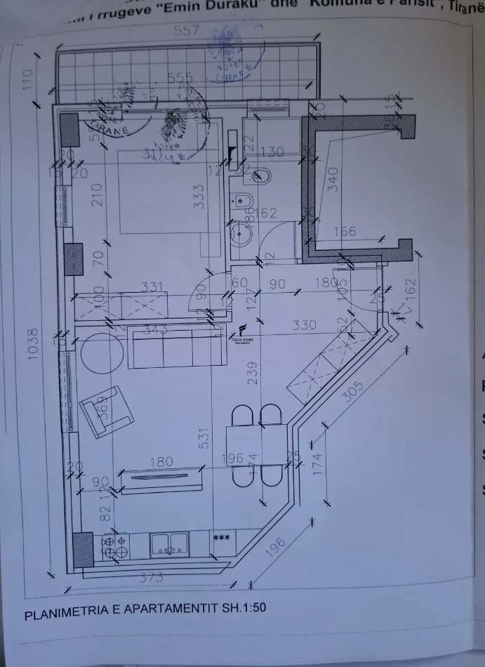 Tirane, jepet me qera zyre Kati 7, 67 m² 700 € (STADIUMI DINAMO)