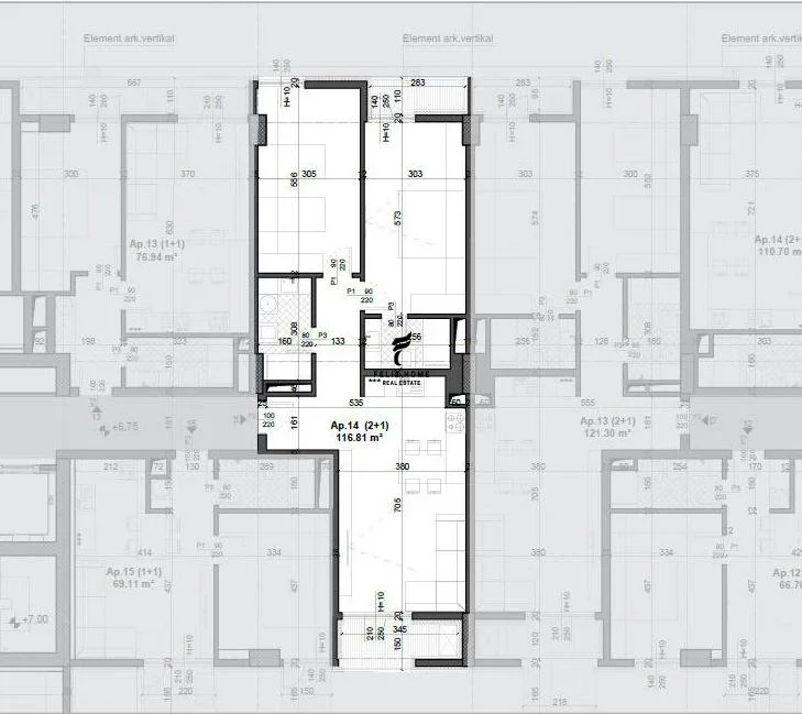 Tirane, shitet apartament 2+1 Kati 2, 116 m² 170.000 € (FUSHA E AVIACIONIT)