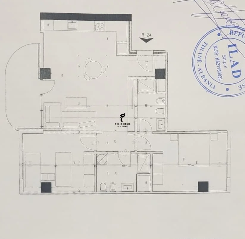 Tirane, shitet apartament 2+1 Kati 6, 114 m² 132.000 € (ASTIR)