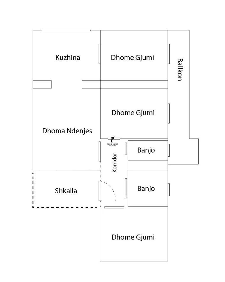 Tirane, shitet apartament 3+1 Kati 2, 110 m² 225.000 € (21 DHJETORI)