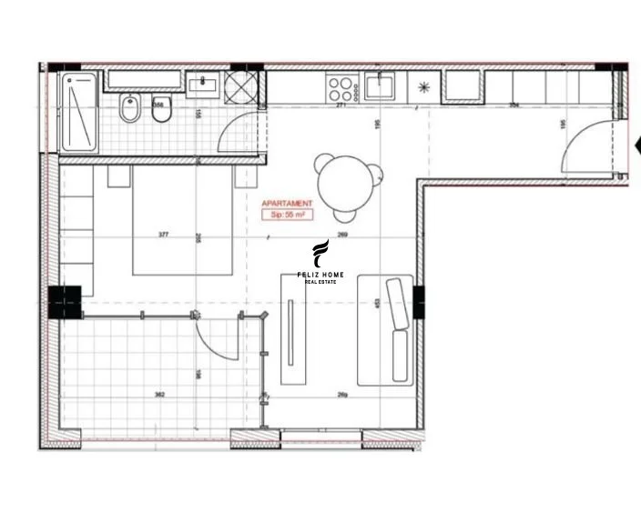 Tirane, shitet apartament 1+1 Kati 2, 63 m² (ASTIR)
