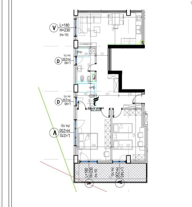 Tirane, shitet apartament 2+1 Kati 6, 137 m² 233.000 € (KODRA E DIELLIT 2)