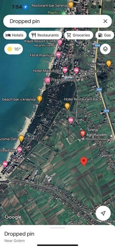 Durres, shitet toke , 3.500 m² 140.000 € (Qerret, Kavaje)