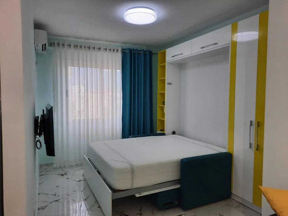 Tirane, jap me qera garsonier 1+1 Kati 5, 43 m² 450 € (Don Bosko)