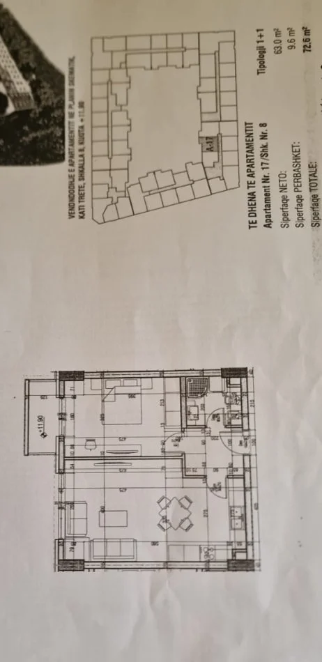 Tirane, shitet apartament 1+1 Kati 3, 72 m² 88.000 € (Urban Gate Astir)