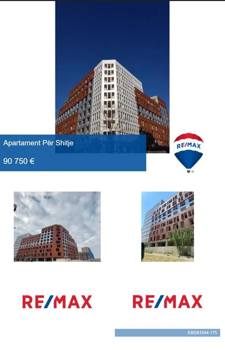 Tirane, shitet apartament 1+1 Kati 3, 73 m² 90.750 € (Urban Gate Astir)