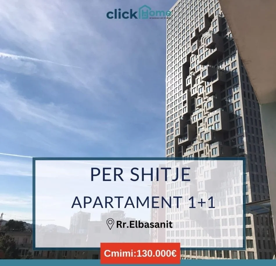 Shqiperi, shes apartament 1+1+Ballkon Kati 4, 1 m² 130.000 € (Rr.Elbasanit)
