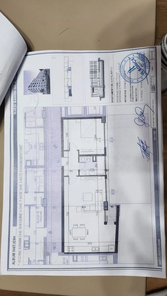 Tirane, shitet apartament 1+1 Kati 5, 85 m² 119.000 € (Stacioni I trenit fundi bulevardit)