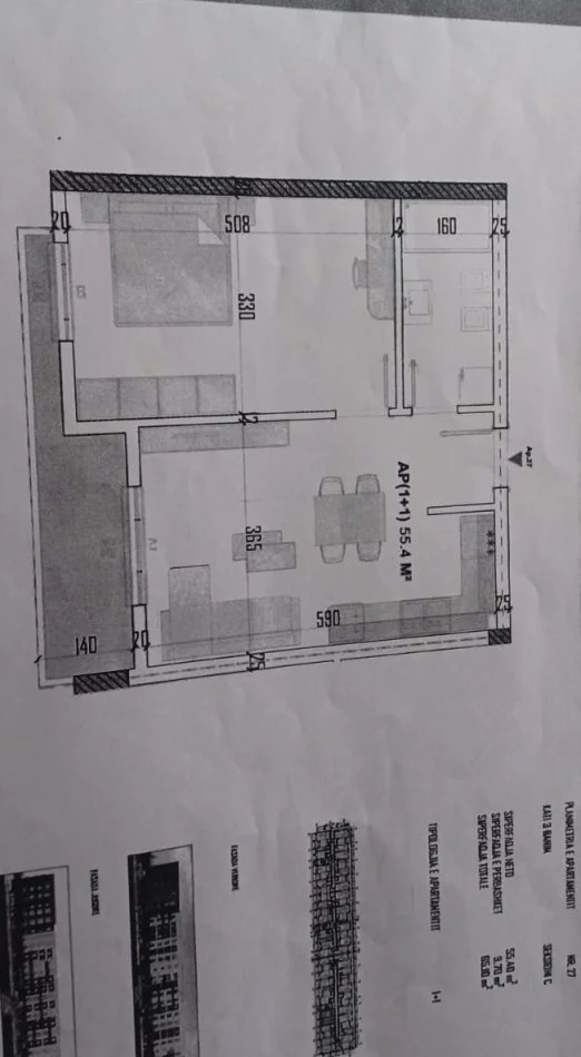 Tirane, shitet apartament 1+1 me siperfaqe 65 m2,Kati 3, (Bulevardi Blu,KAMEZ)