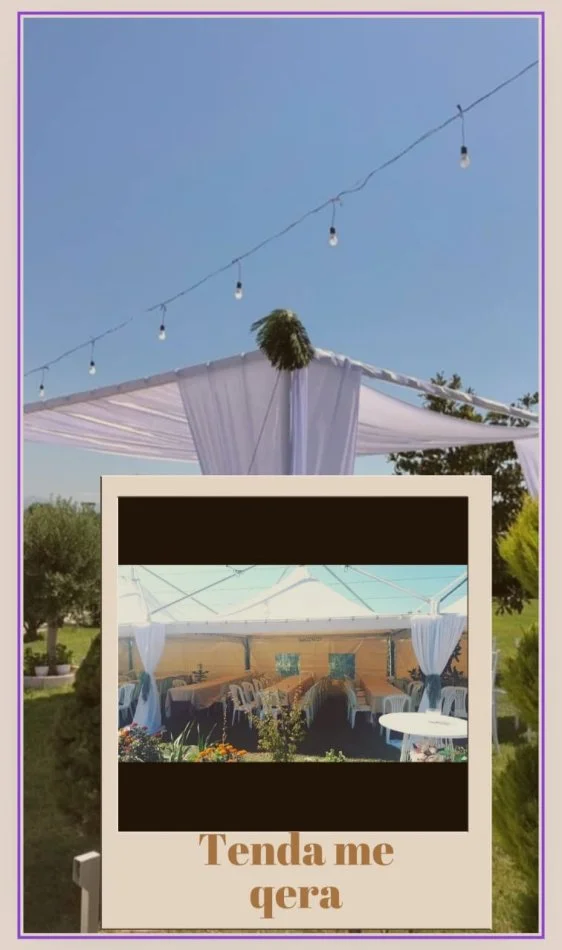 Tenda tavolina karrige me qera