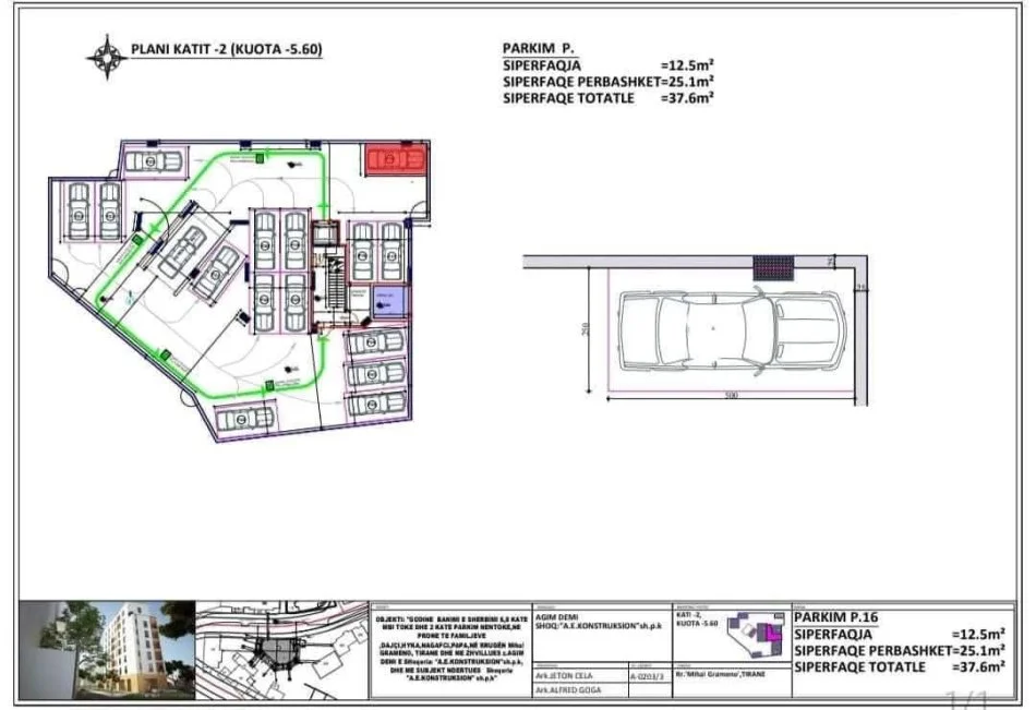 Tirane, shitet apartament 2+1+Ballkon Kati 6, 107 m² (Rruga Mihal Grameno)