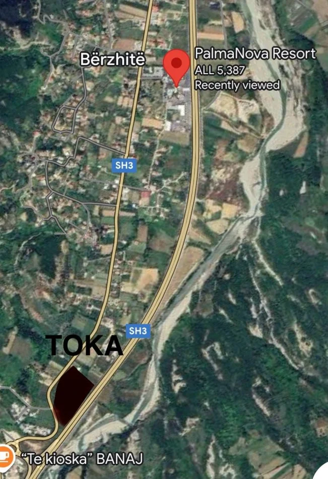 Berzhite shitet toke , 2.990 m² 344.000 € (Tirane)