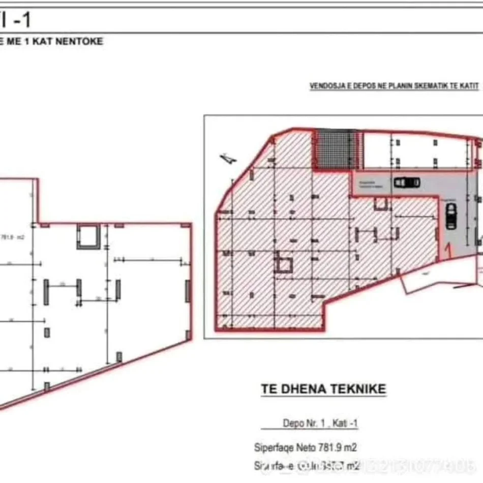 Tirane, shitet magazine Kati 1, 1.000 m² 650.000 € (Astir)