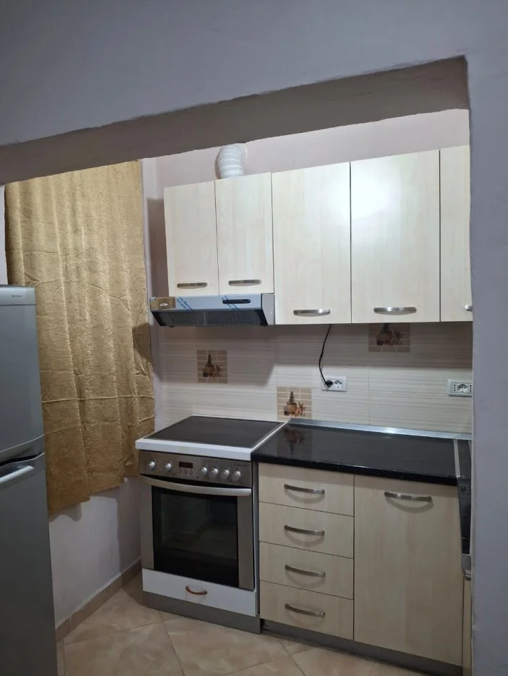 Tirane, jepet me qera apartament 1+1 Kati 1, 400 € (Rruga e dibres)