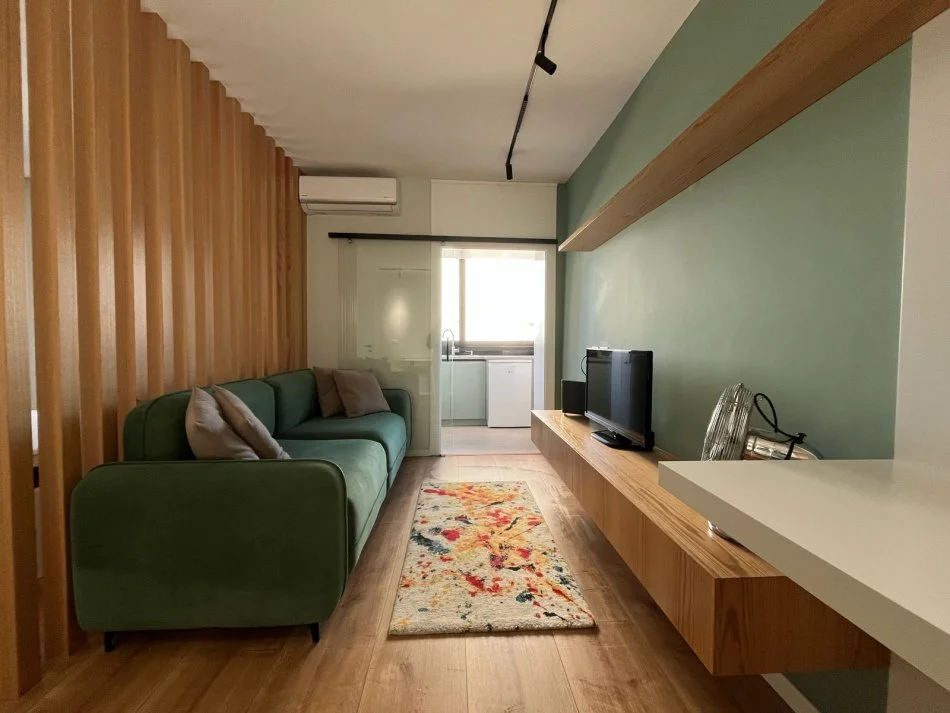 Privat, jepet me qera garsonier, 45 m² 57.000 leke me faturat e sherbimeve  (Hajdar Hidi, Rruga e Kavajes)