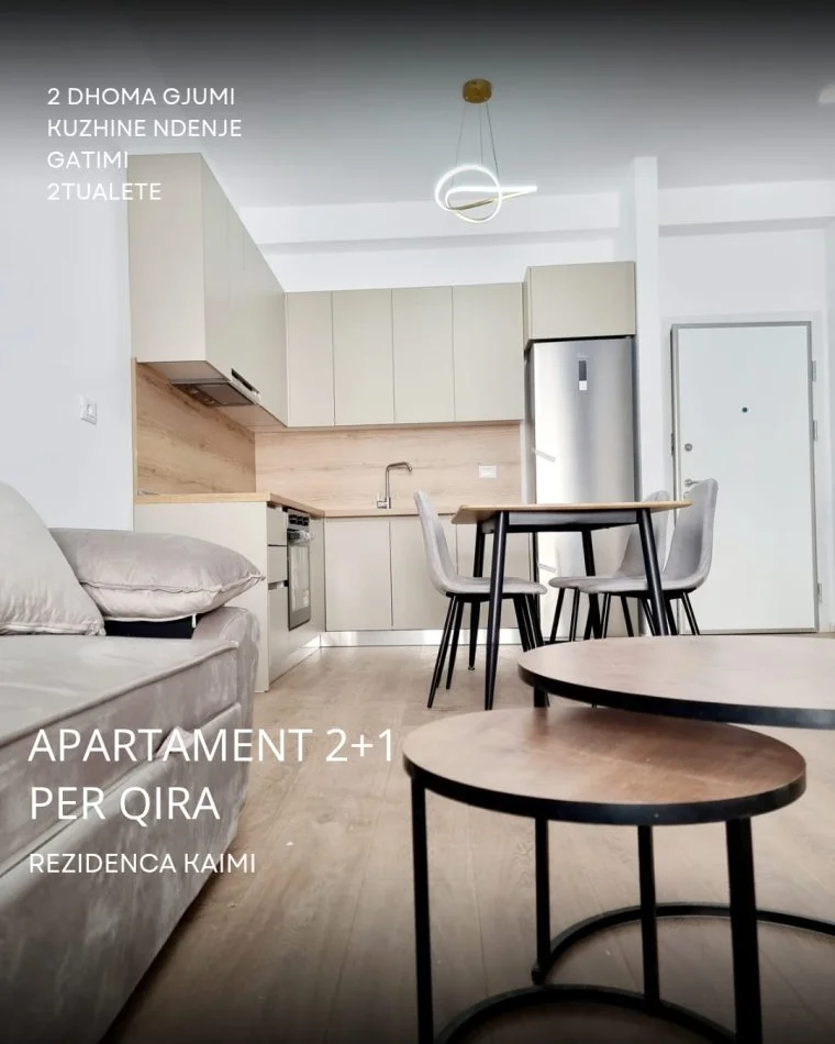 Tirane, jepet me qera apartament 2+1+Ballkon , 500 € 