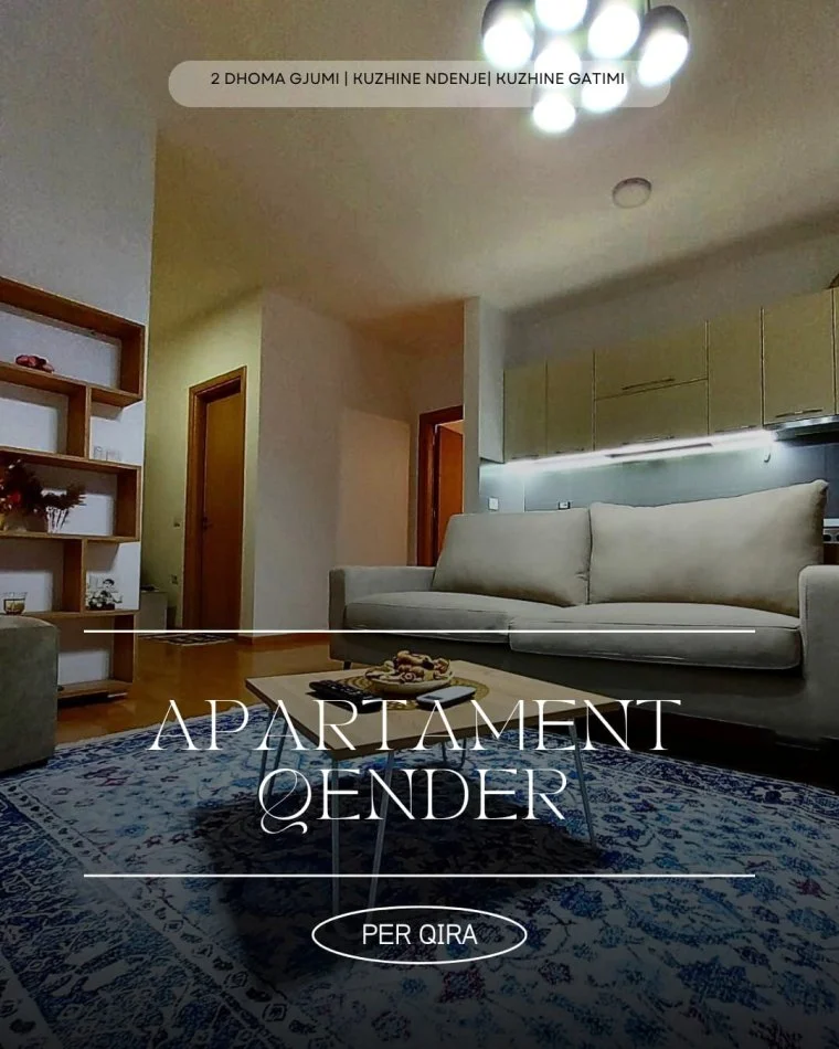 Tirane, jepet me qera apartament 2+1+Ballkon , 81 m² 701 € (QENDER)