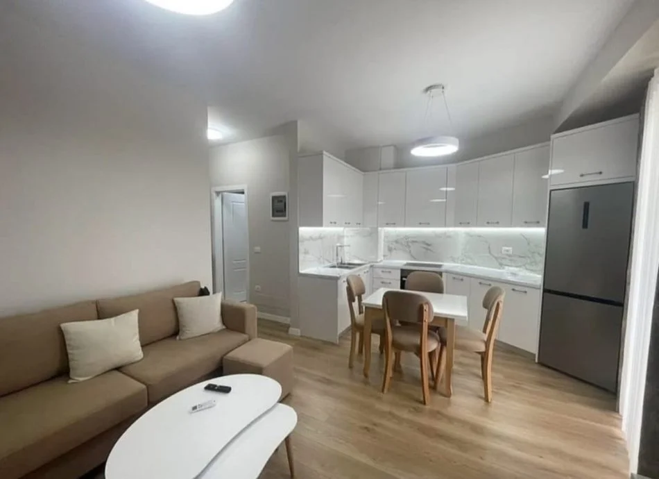 Tirane, jepet me qera apartament 1+1 Kati 6, 70 m² 600 € (River rezidence)