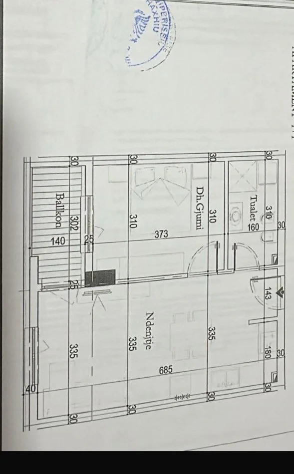 Tirane, shitet apartament 1+1 Kati 3, 60 m² 85.000 € (Laprake)